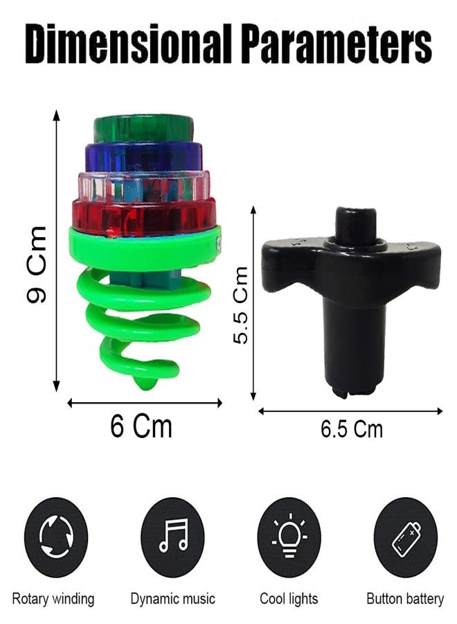 في جراسب لعبة VGRASSP الدوارة بضوء الليزر للأطفال والكبار - لعبة رائعة بإضاءة ليزر LED وموسيقى ديناميكية - استرجع ذكريات طفولتك - اللون كما هو موضح في الصورة - Image 3